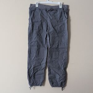 Gray Drawstring Scrub Pants